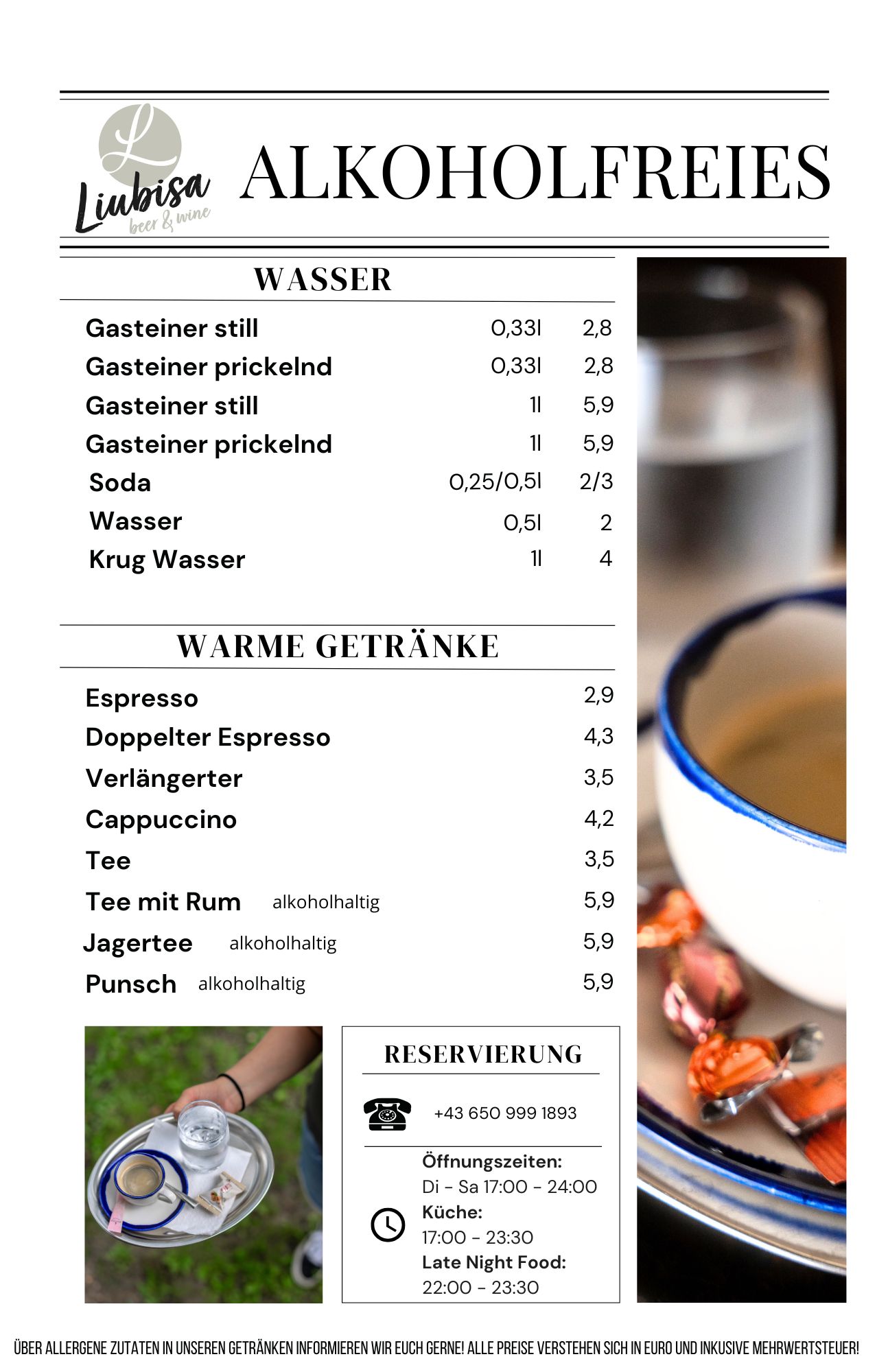 Liubisa Speisekarte 2026 Drink Sommer 5. Seite